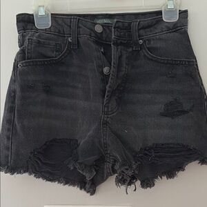 Wild Fable Black Distressed Jean Shorts